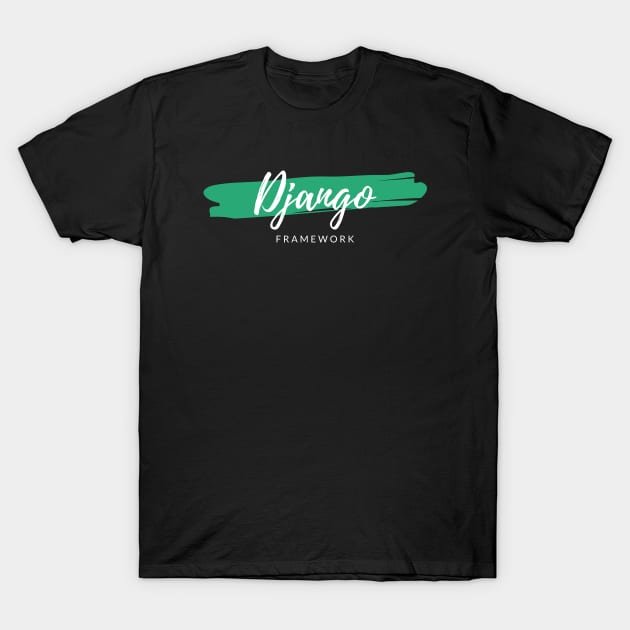 Django Framework Paint Smear T-Shirt by codewearIO